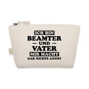 Beamter Lustiger Spruch Verbeamtung Büro Geschenk - Bio-Täschchen - Natur - Vorne