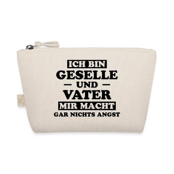 Geselle Lustiger Spruch Gesellenprüfung Geschenk - Bio-Täschchen - Natur - Vorne