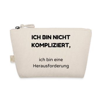 kompliziert - Bio-Täschchen - Natur - Vorne
