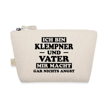 Klempner Beruf Lustiger Spruch Klempner Geschenk - Bio-Täschchen - Natur - Vorne