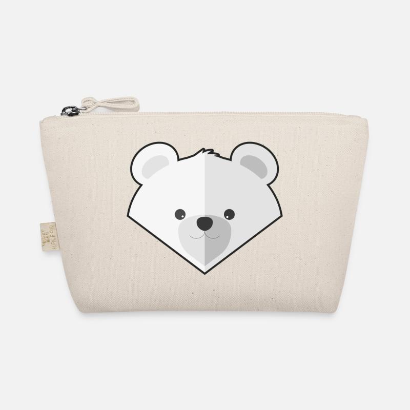 Cute Simple Polar Bear Organic Pouch