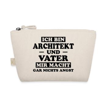 Architekt Spruch Architektur Architekt Geschenk - Bio-Täschchen - Natur - Vorne