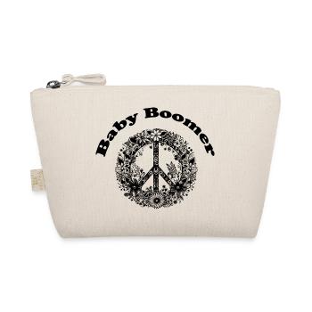 Baby Boomer Love and Peace - Bio-Täschchen - Natur - Vorne