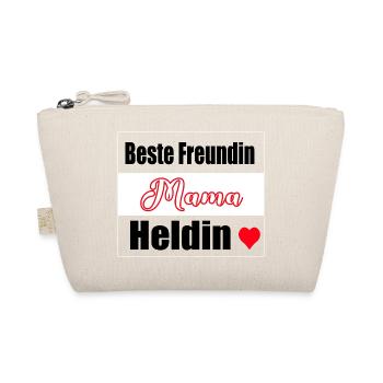 Mama, beste Freundin, Heldin - Bio-Täschchen - Natur - Vorne