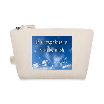 Ich respektiere & liebe mich - Bio-Täschchen - Natur - Vorne