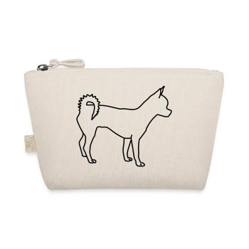 Chihuahua lineart 1 - Organic Pouch - nature - Front