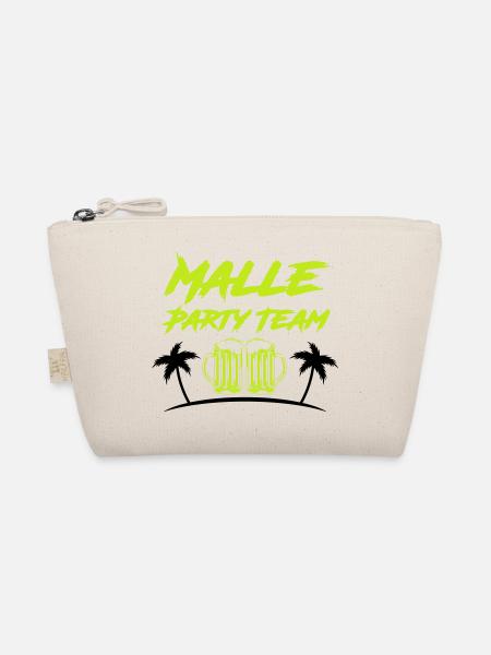 malle party team - Bio-Täschchen - Natur - Vorne
