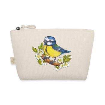 Niedliche Blaumeise Naturliebhaber Ornithologe - Bio-Täschchen - Natur - Vorne