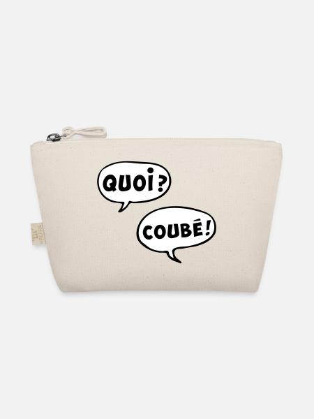 QUOI COUBEH quoicoubeh citation drôle - Trousse biologique - nature - Devant
