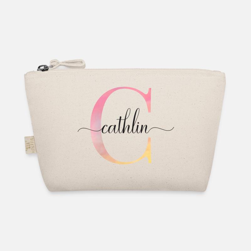 C | Monogramm | Name | Cathlin |Watercolor Bio-Täschchen