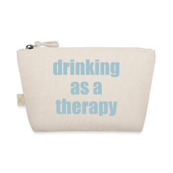 drinking as a therapy - Organic Pouch - nature - Front