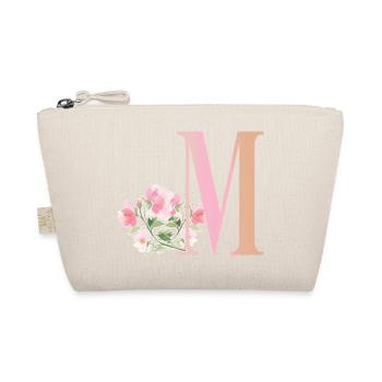 Lettre M avec fleurs - Trousse biologique - nature - Devant