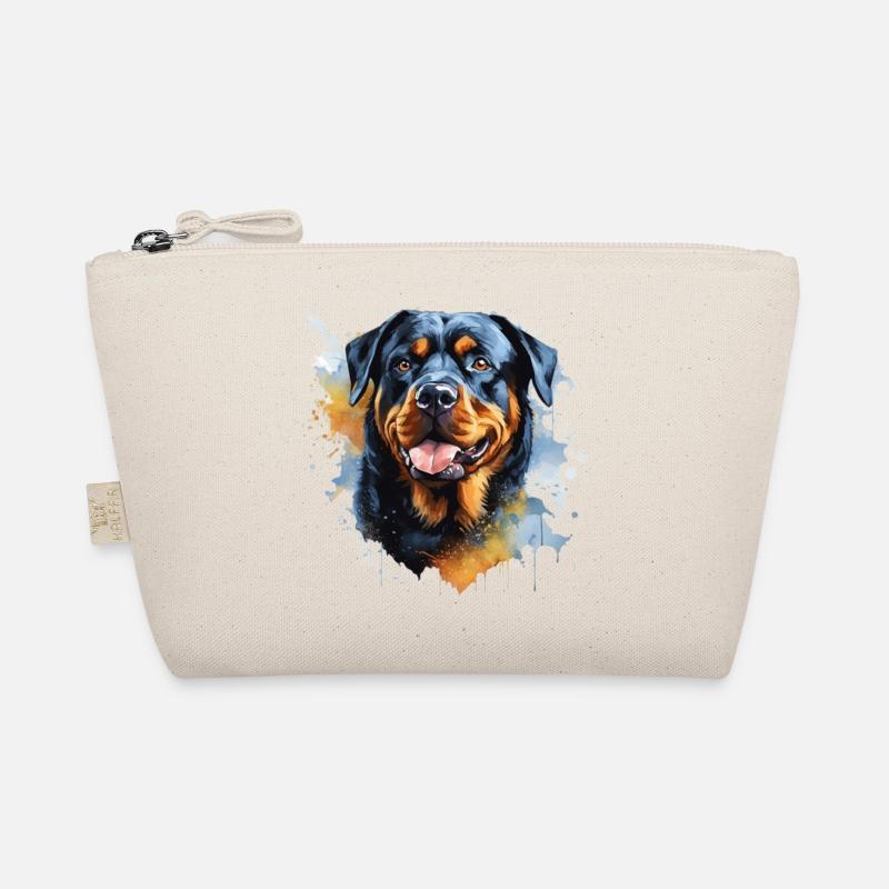Lebendige Rottweiler Splash Art | Hundeliebhaber Pri - Bio-Täschchen - Natur