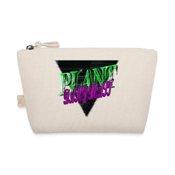 Earth Present Vegetarian Pro Vegan Animal Rights - Organic Pouch - nature - Front