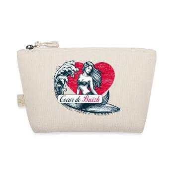 Mermaid of the Torch Surfer Heart of Breizh - Organic Pouch - nature - Front