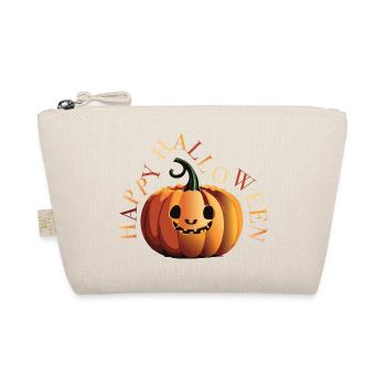 Halloween Happy Halloween Kürbis - Bio-Täschchen - Natur - Vorne