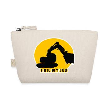 Fun Quote Excavator Driver - Organic Pouch - nature - Front