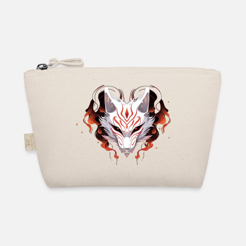 Kitsune mask Organic Pouch