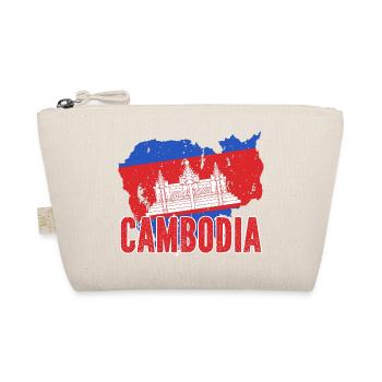 Temple du Cambodge Khmer Vintage drapeau je cadeau - Trousse biologique - nature - Devant