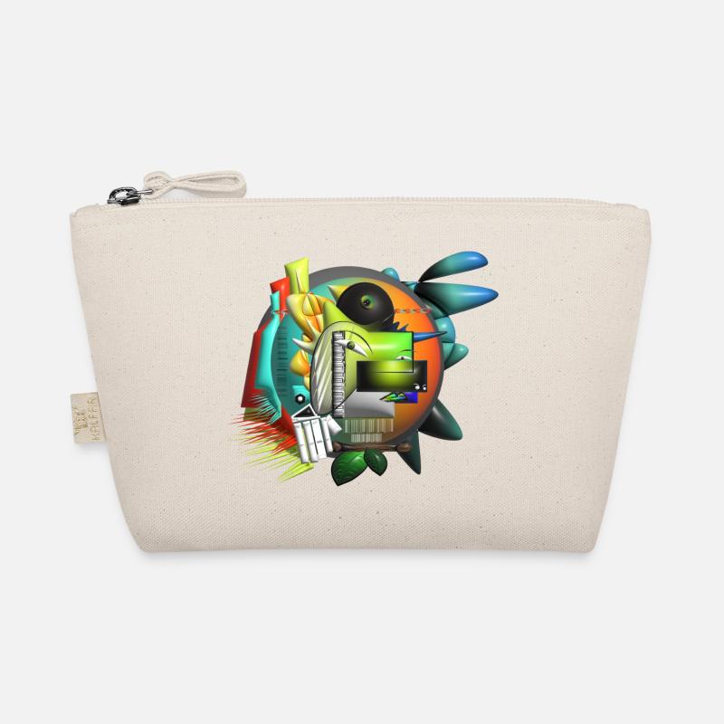 Abstract Art Cubism Organic Pouch