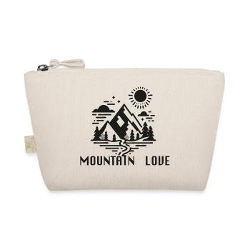 Mountain Love Mountain Mountaineering Outdoor Climbing - Organic Pouch - nature - Front
