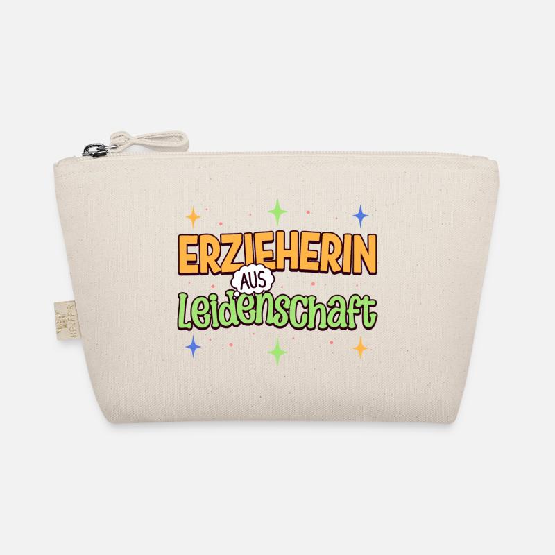 Erzieherin Kindergarten Kita Beruf Kindergärtnerin - Bio-Täschchen - Natur