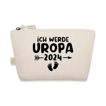 Ich werde Uropa 2024 - Bio-Täschchen - Natur - Vorne