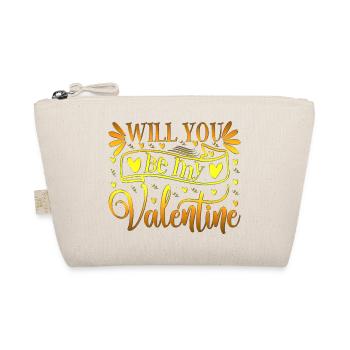 Love me Valentine Happy Valentines Valentines - Organic Pouch - nature - Front
