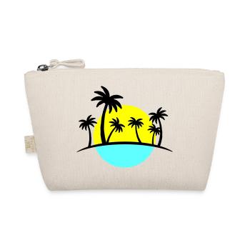 Beach Palms 3 - Organic Pouch - nature - Front