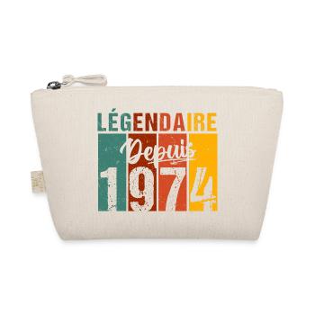 Légendaire depuis 1974 cadeau anniversaire vintage - Trousse biologique - nature - Devant