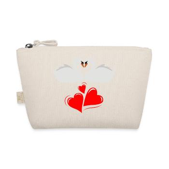 Swan love - Organic Pouch - nature - Front