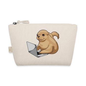 Seehund Laptop - Bio-Täschchen - Natur - Vorne