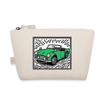 Green Classic Car - Organic Pouch - nature - Front