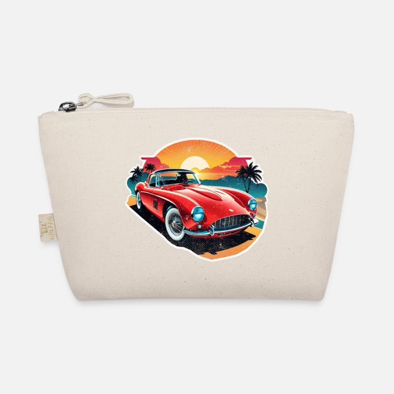 Oldtimer Sonnenuntergang Bio-Täschchen