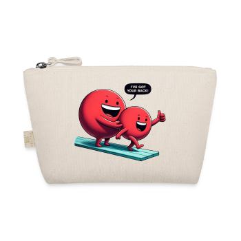 Always supportive duo on the diving board - Organic Pouch - nature - Front