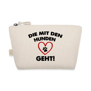die mit den hunden geht - Bio-Täschchen - Natur - Vorne