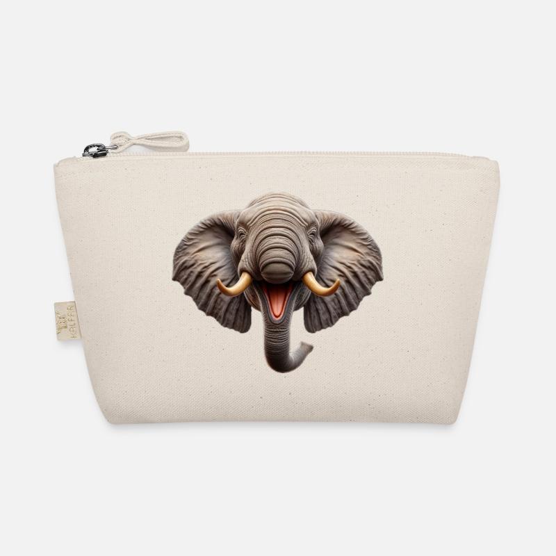 Lachender Elefant Bio-Täschchen
