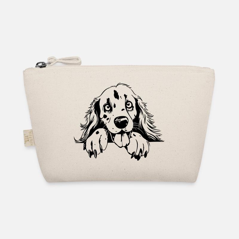 Cute Setter - Organic Pouch - nature