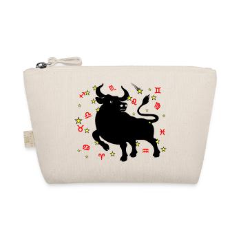 Sign Zodiac sign star logo Taurus - Organic Pouch - nature - Front