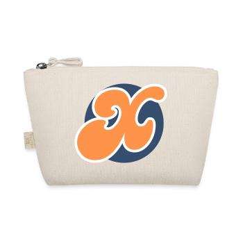Buchstabe x orange Sport - Bio-Täschchen - Natur - Vorne