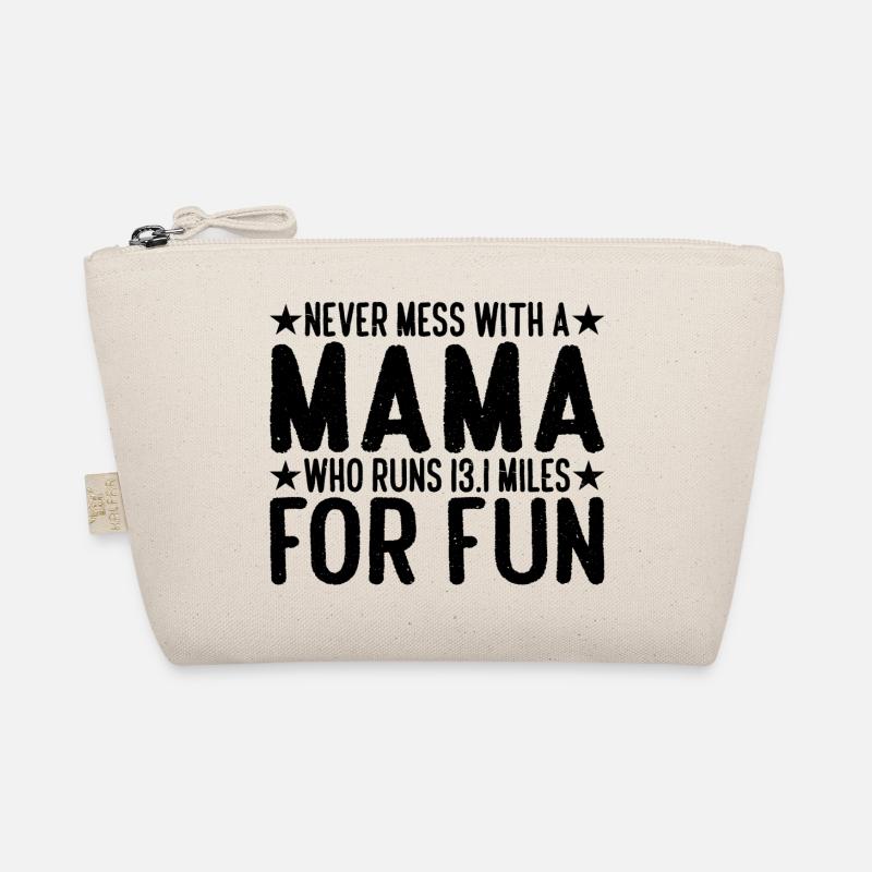 Never Mess With A Mama Who Runs 13.1 Miles 4 Bio-Täschchen