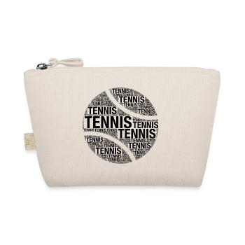 Balle de tennis - Nuage de mots de tennis noir - Trousse biologique - nature - Devant