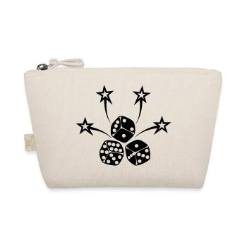 Dice with stars - Organic Pouch - nature - Front