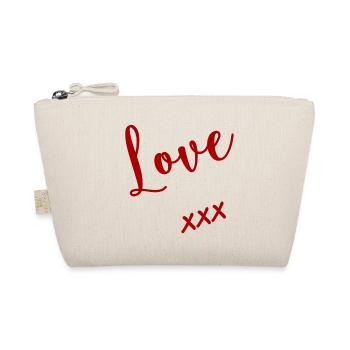 I LOVE YOU. SAINT VALENTIN. EVJF. JE T'AIME - Trousse biologique - nature - Devant