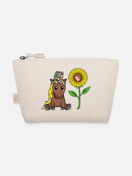 Hippi Poney Tournesol Cheval Cheval Enfant Enfants - Trousse biologique - nature - Devant