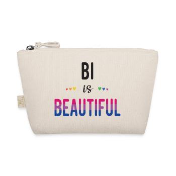 LGBT Pride Month - Bi is Beautiful - Organic Pouch - nature - Front