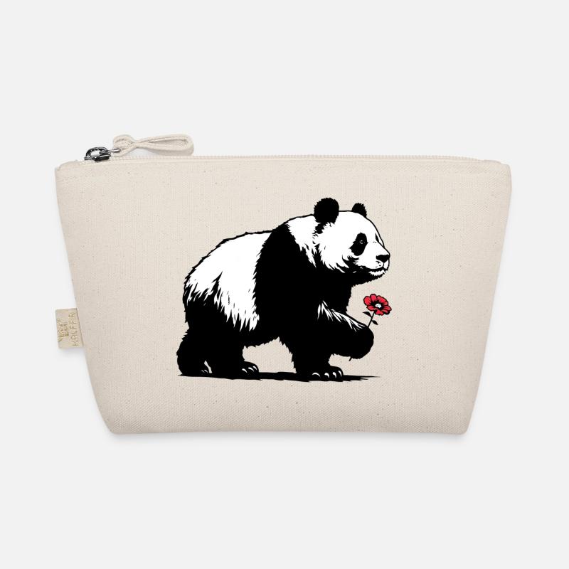 Panda - Bio-Täschchen - Natur