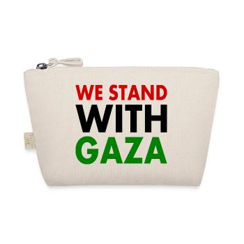 We stand with palestine - Organic Pouch - nature - Front