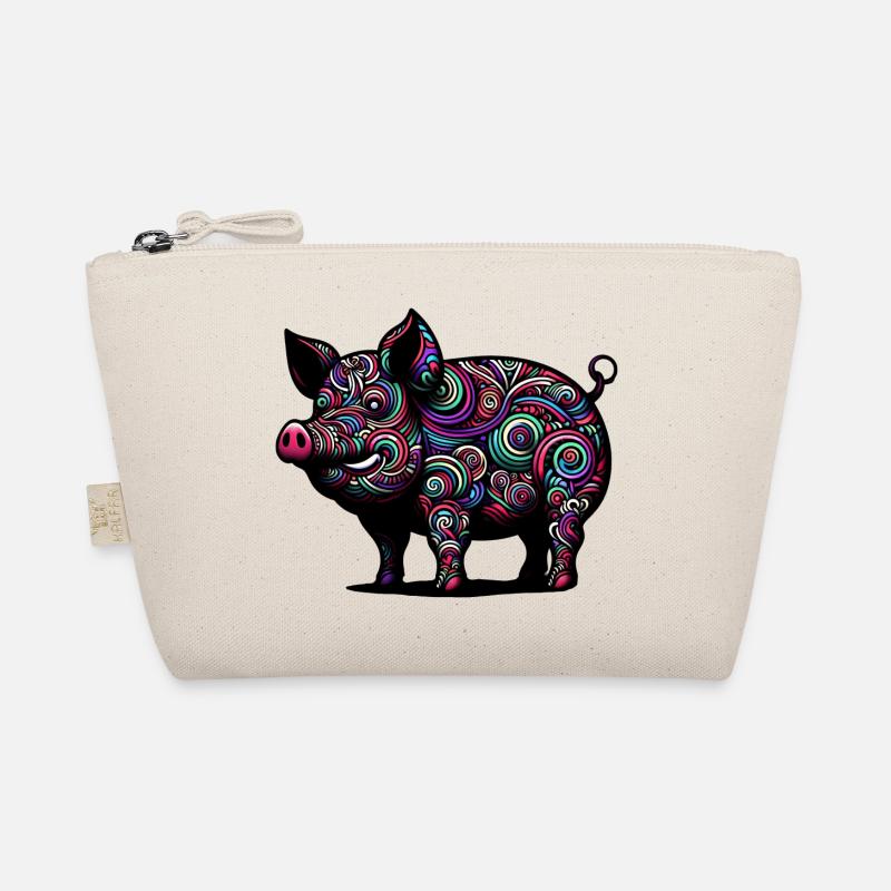 Colorful Pig - Organic Pouch - nature