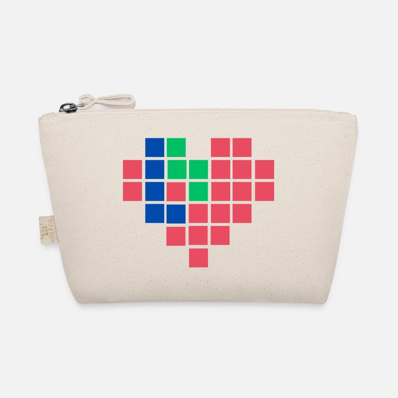 Pixel Heart Organic Pouch